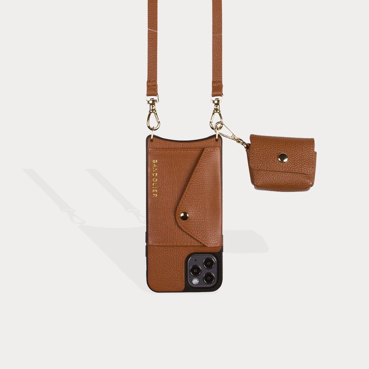 Avery AirPod Clip-On Pouch - Sienna/Gold Accessories Bandolier 