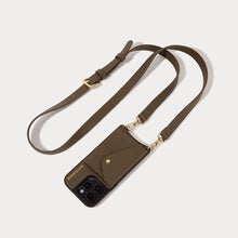 Hailey Side Slot Bandolier - Forest Brown/Gold
