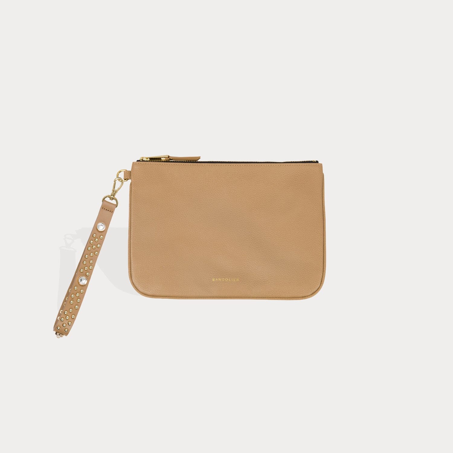 Ava Clutch - Tan/Gold pack Bandolier 