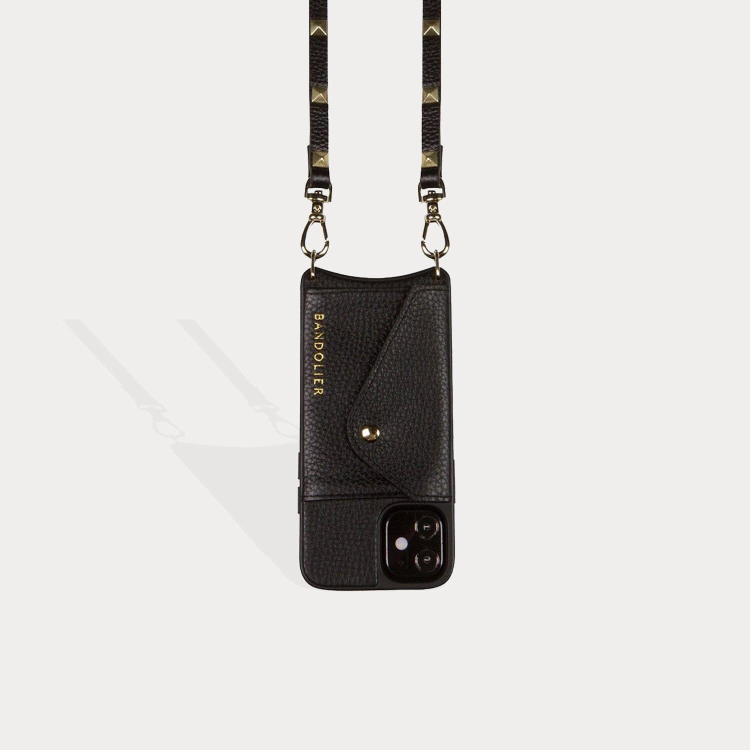 Mini Heart Pouch in Black/Gold | Bandolier Style