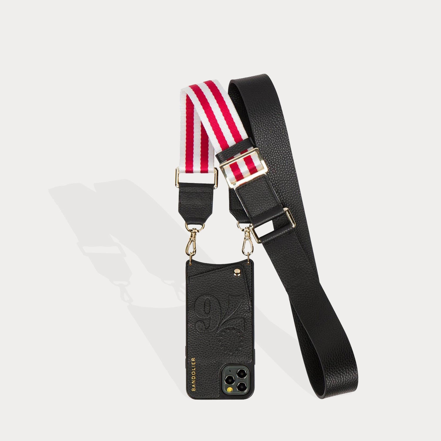 Skye Crossbody Strap - White/Red/Gold Accessories Bandolier 
