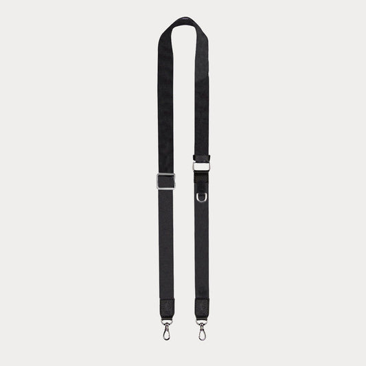 Bobby Nylon Adjustable Strap Only - Black/Silver Strap Bandolier 