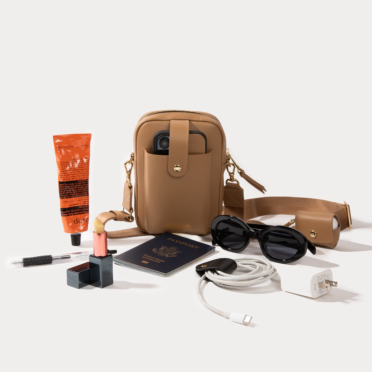 Dillon Bag - Tan/Gold – Bandolier