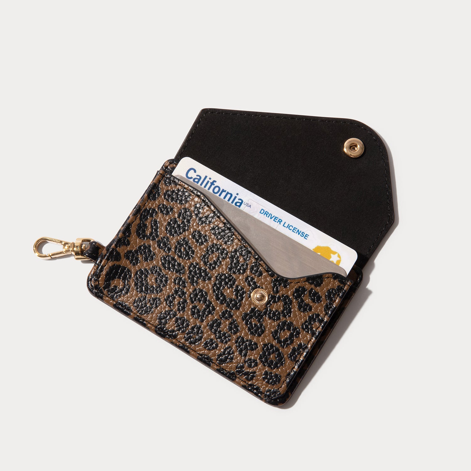 Add-On Magnet Wallet - Dark Leopard/Gold