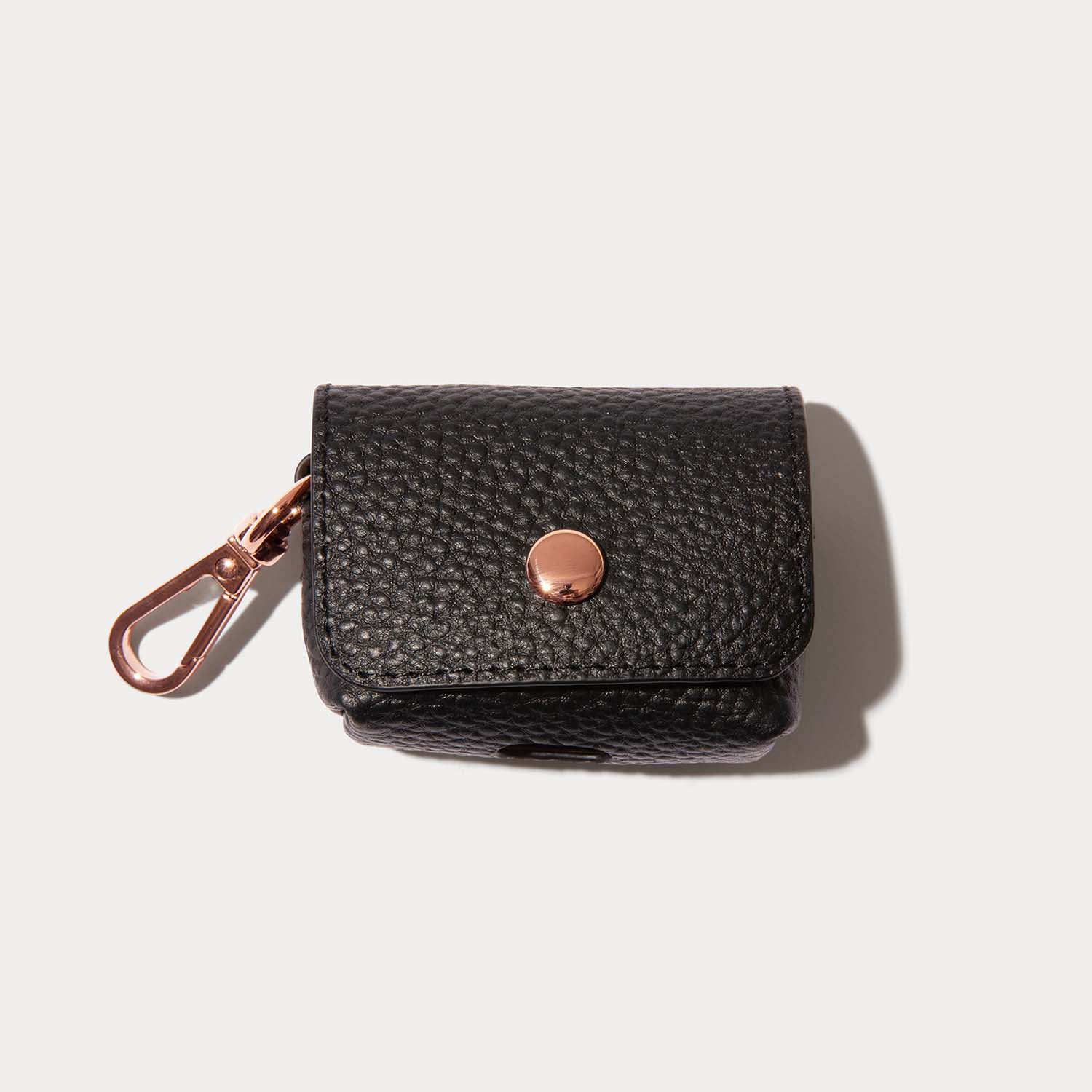 Avery AirPods Clip-On Pouch - Black/Rose Gold