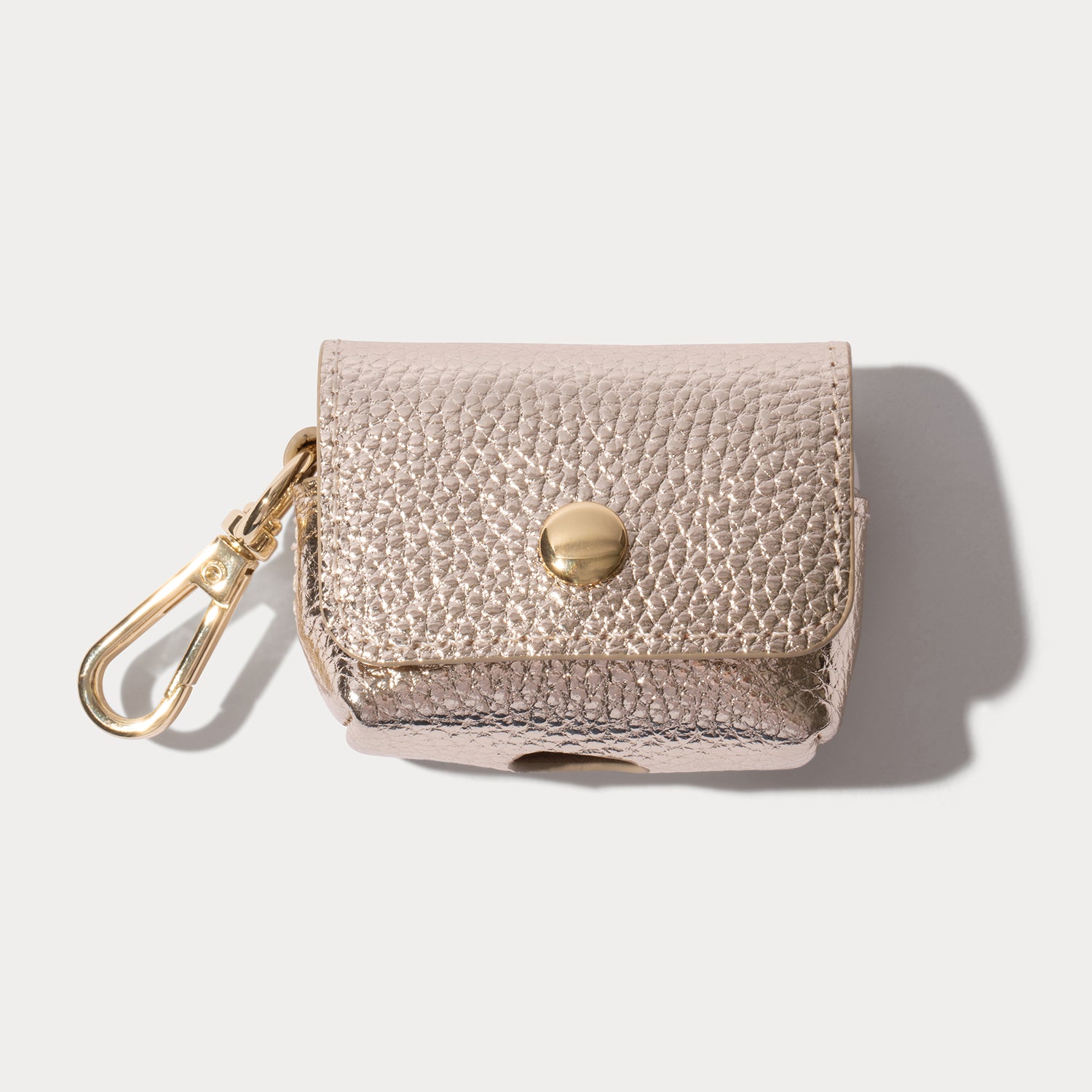 Avery AirPods Clip-On Pouch - Metallic Gold/Gold