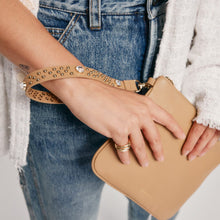 Ava Clutch - Tan/Gold pack Bandolier 