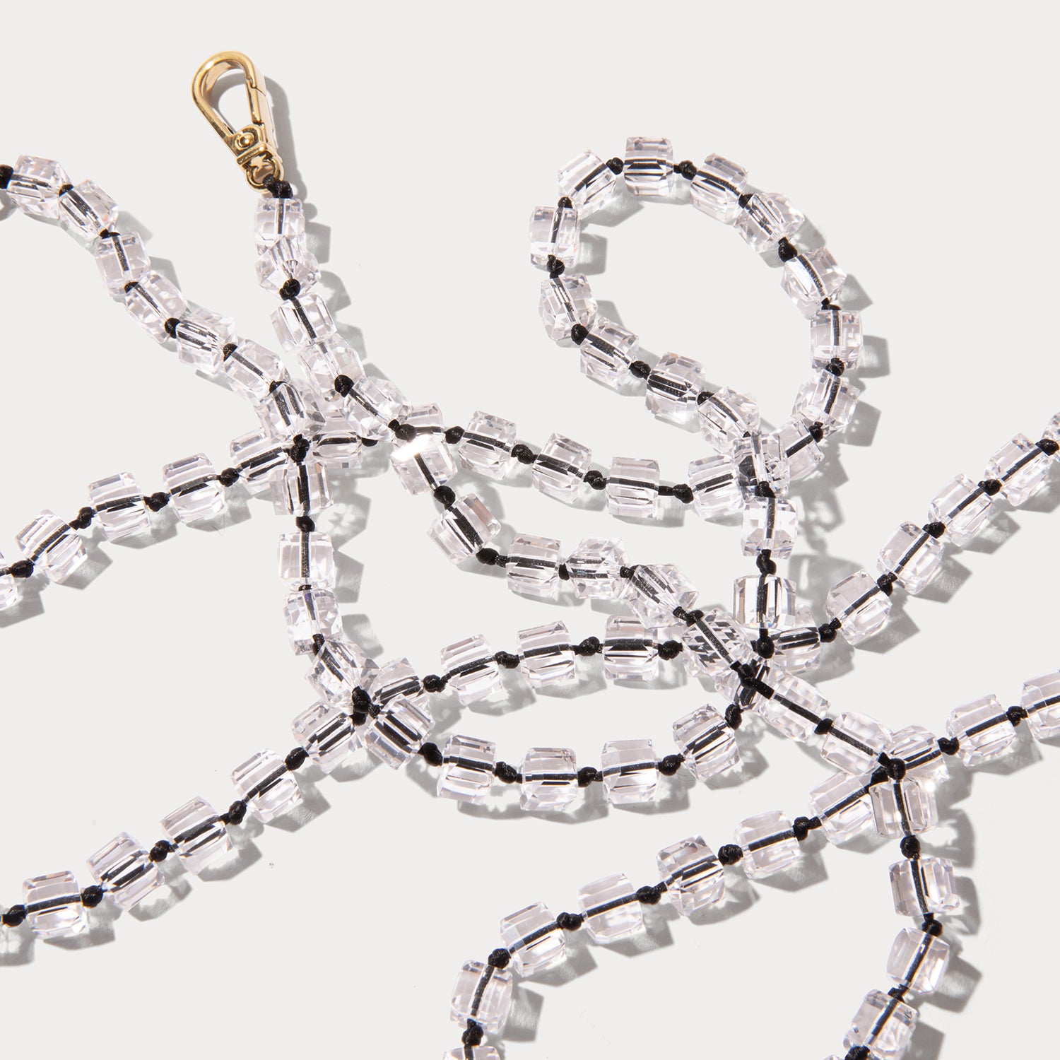 Cleo Crystal Strap - Clear/Gold