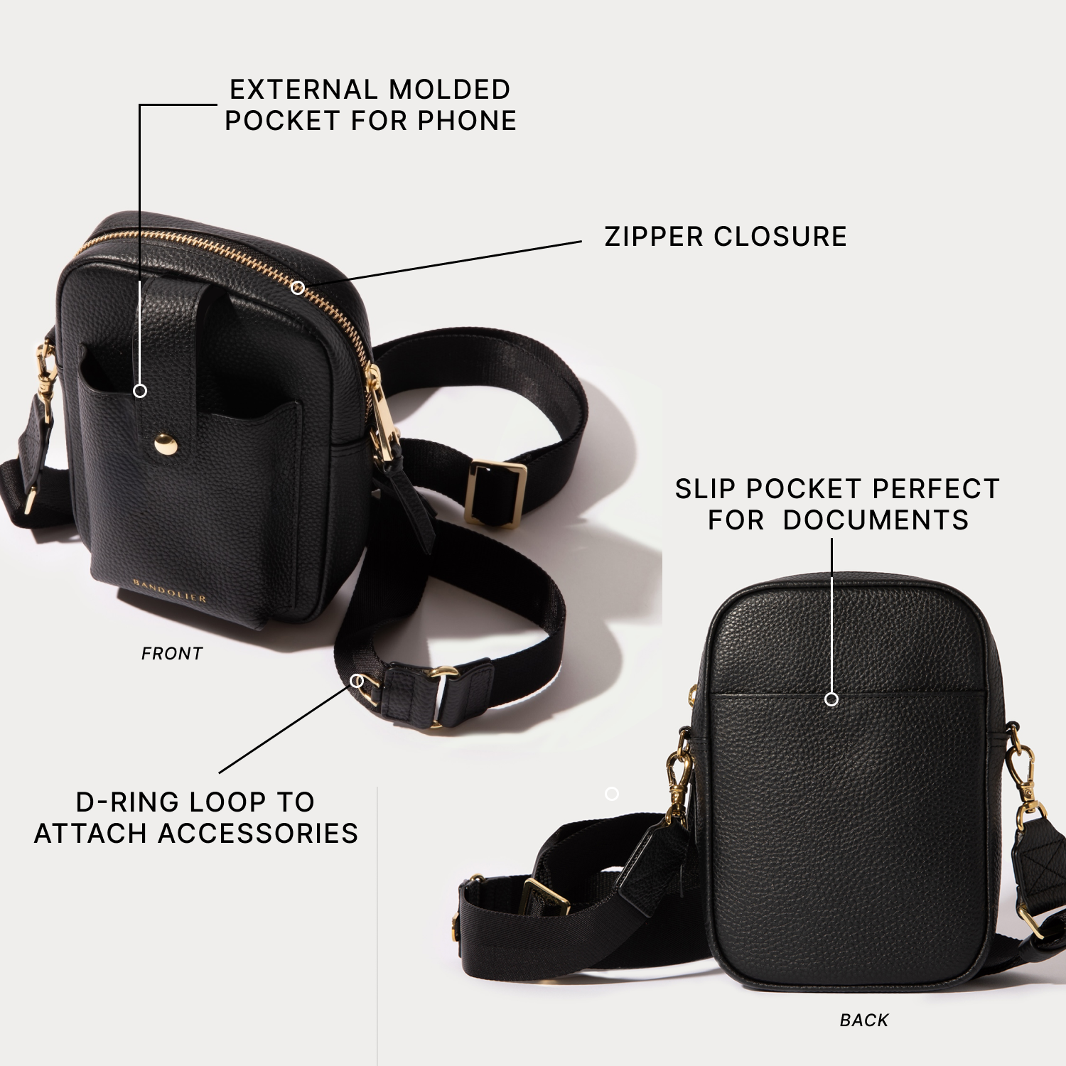 Dillon Bag - Black/Pewter