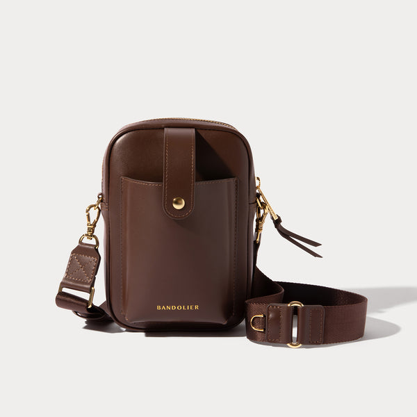 Dillon Bag - Espresso Brown/Gold – Bandolier