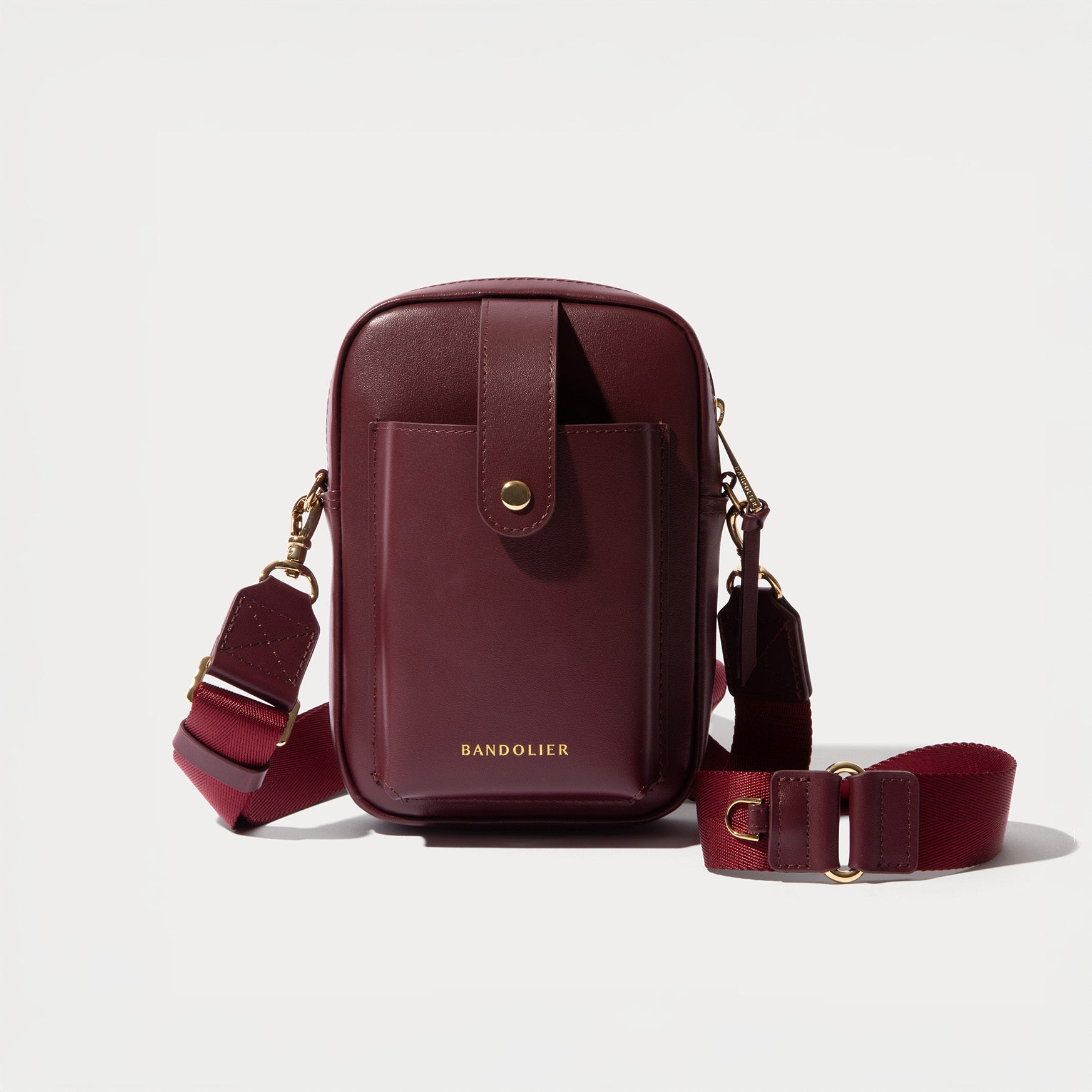 Dillon Bag - Wine/Gold