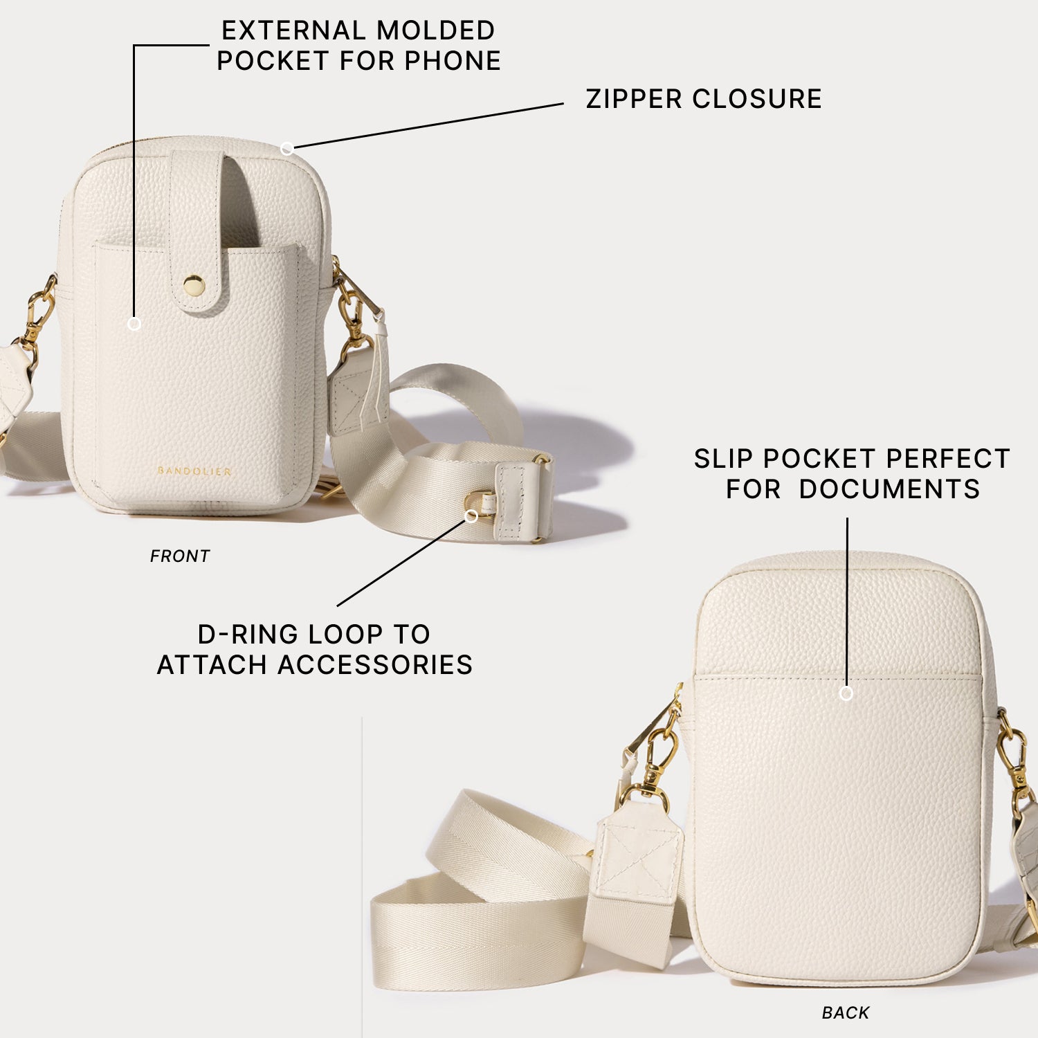 The Carry All Gift Set - Ivory/Chrome Gold