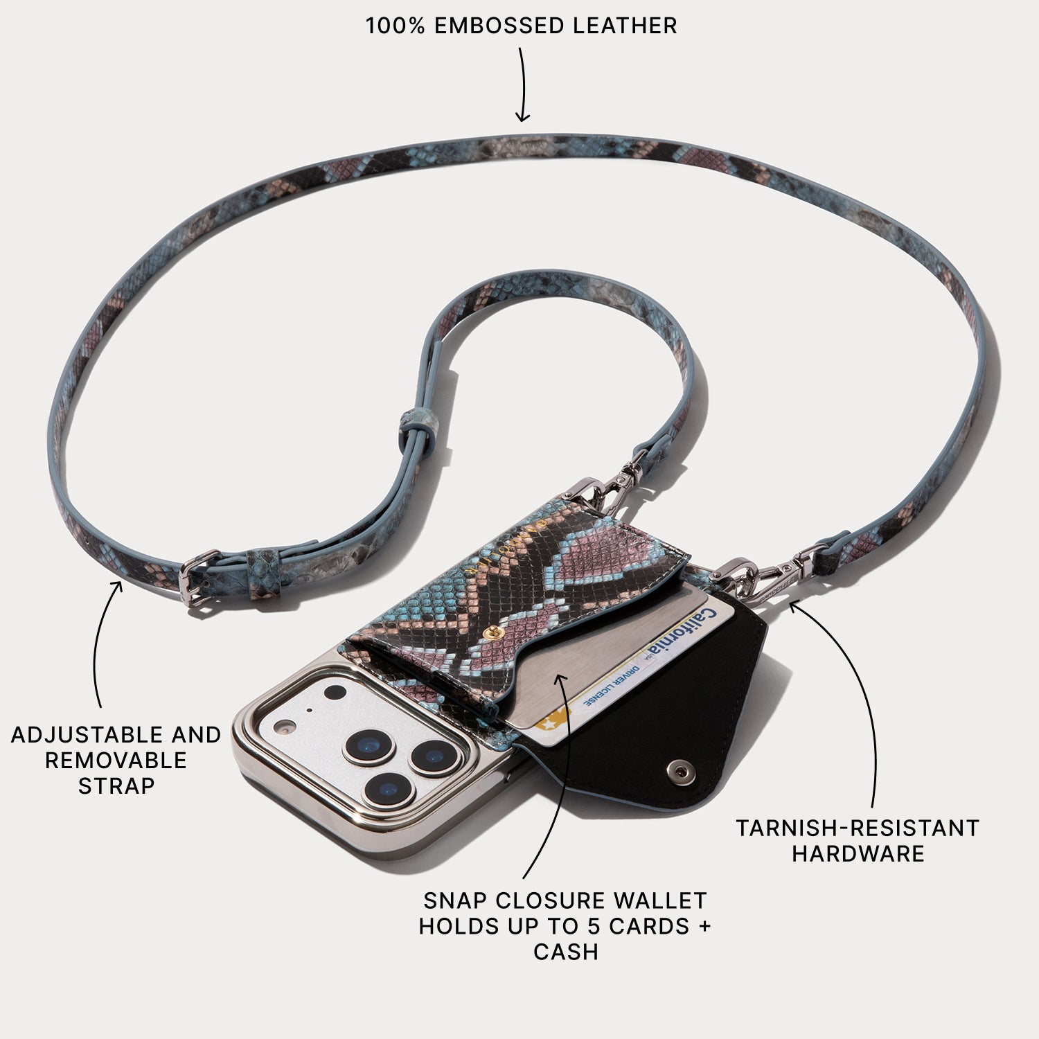 Donna Essentials Set - Prism Snake/Silver Chrome