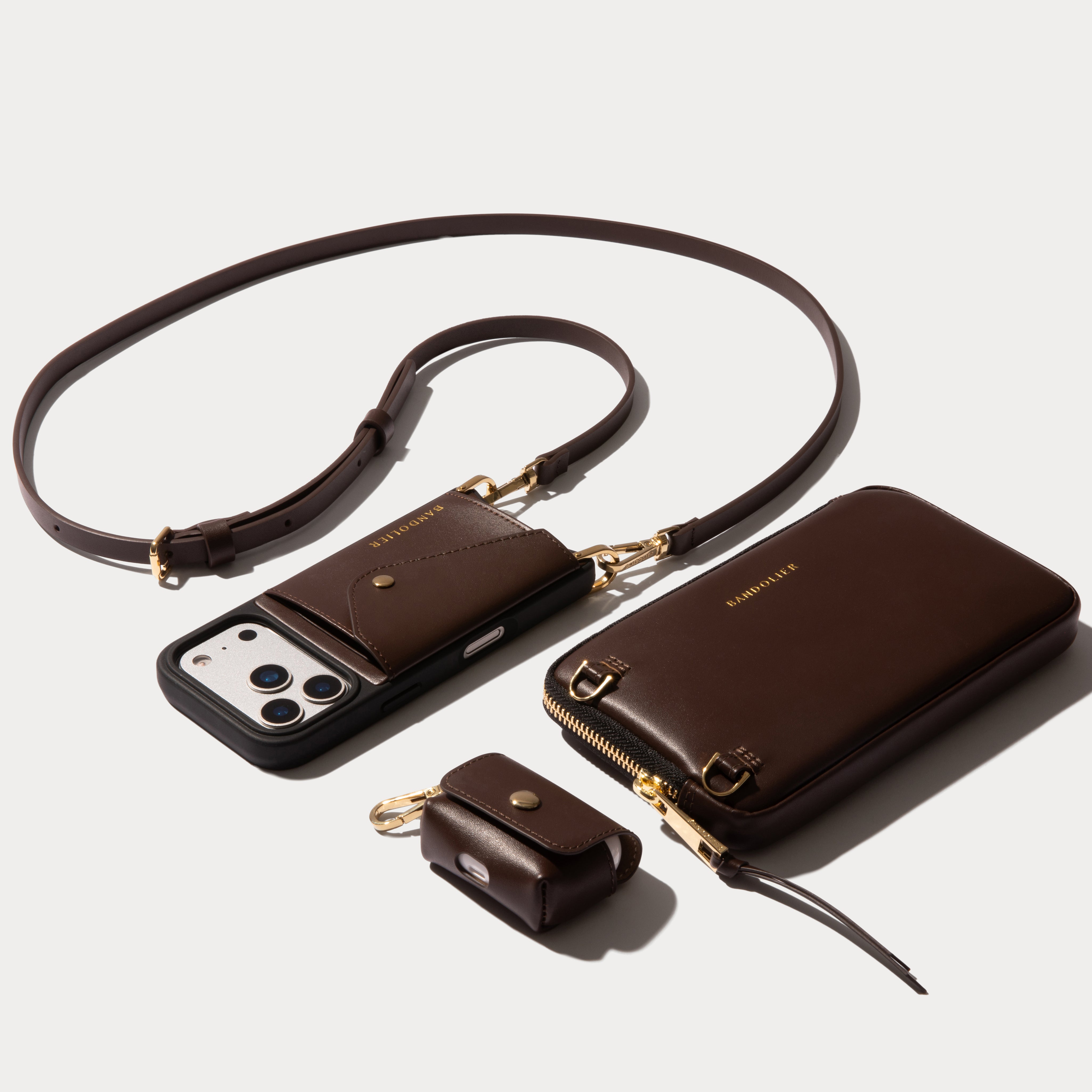 Donna Essentials Set - Espresso Brown/Gold