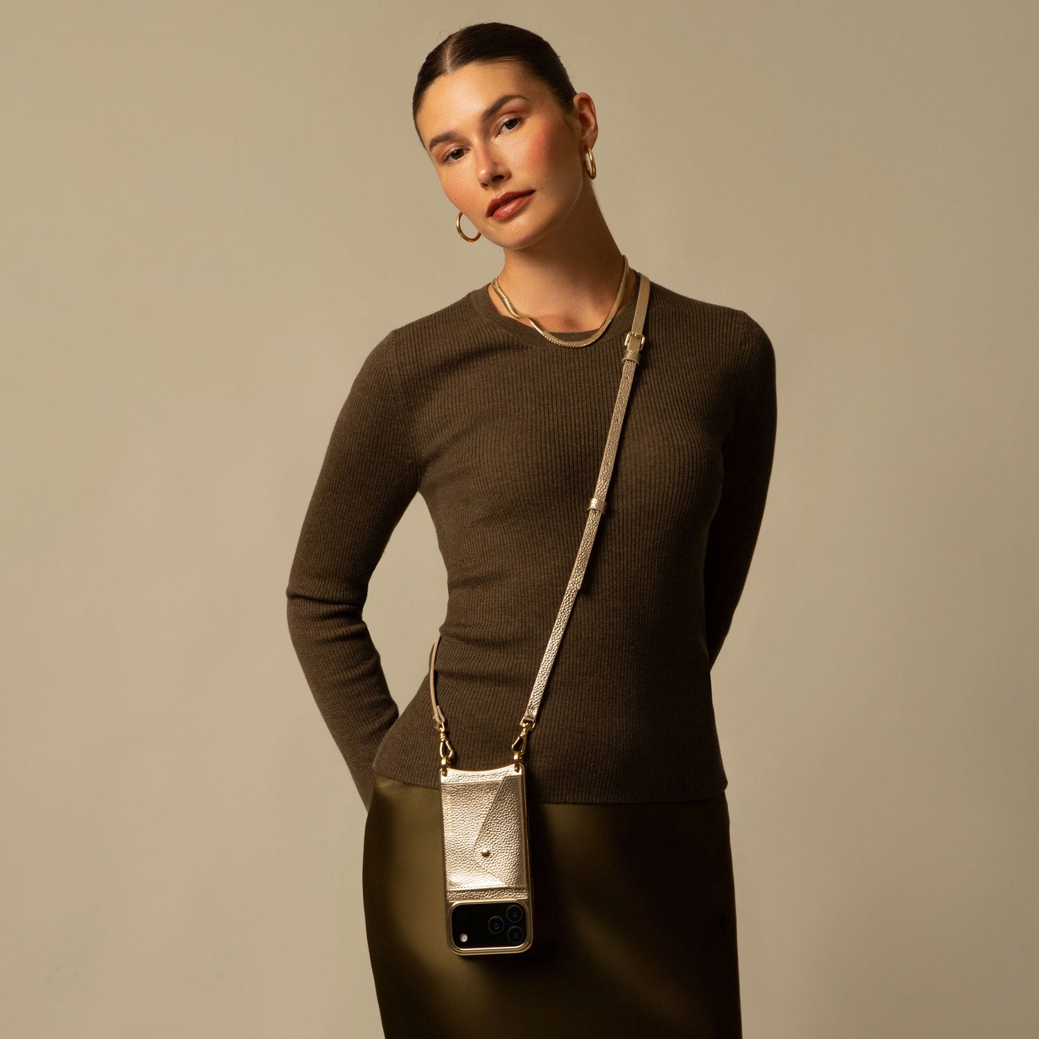 Donna Pouch Set - Metallic Chrome/Gold