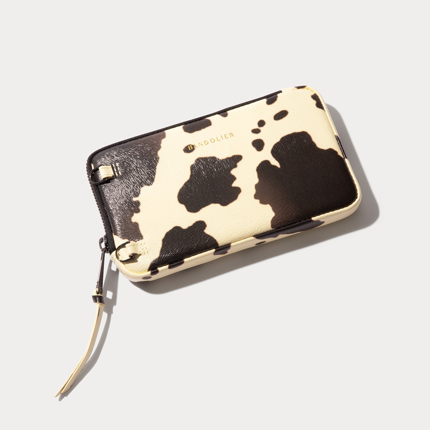Expanded Zip Pouch - Spotted Hide/Gold