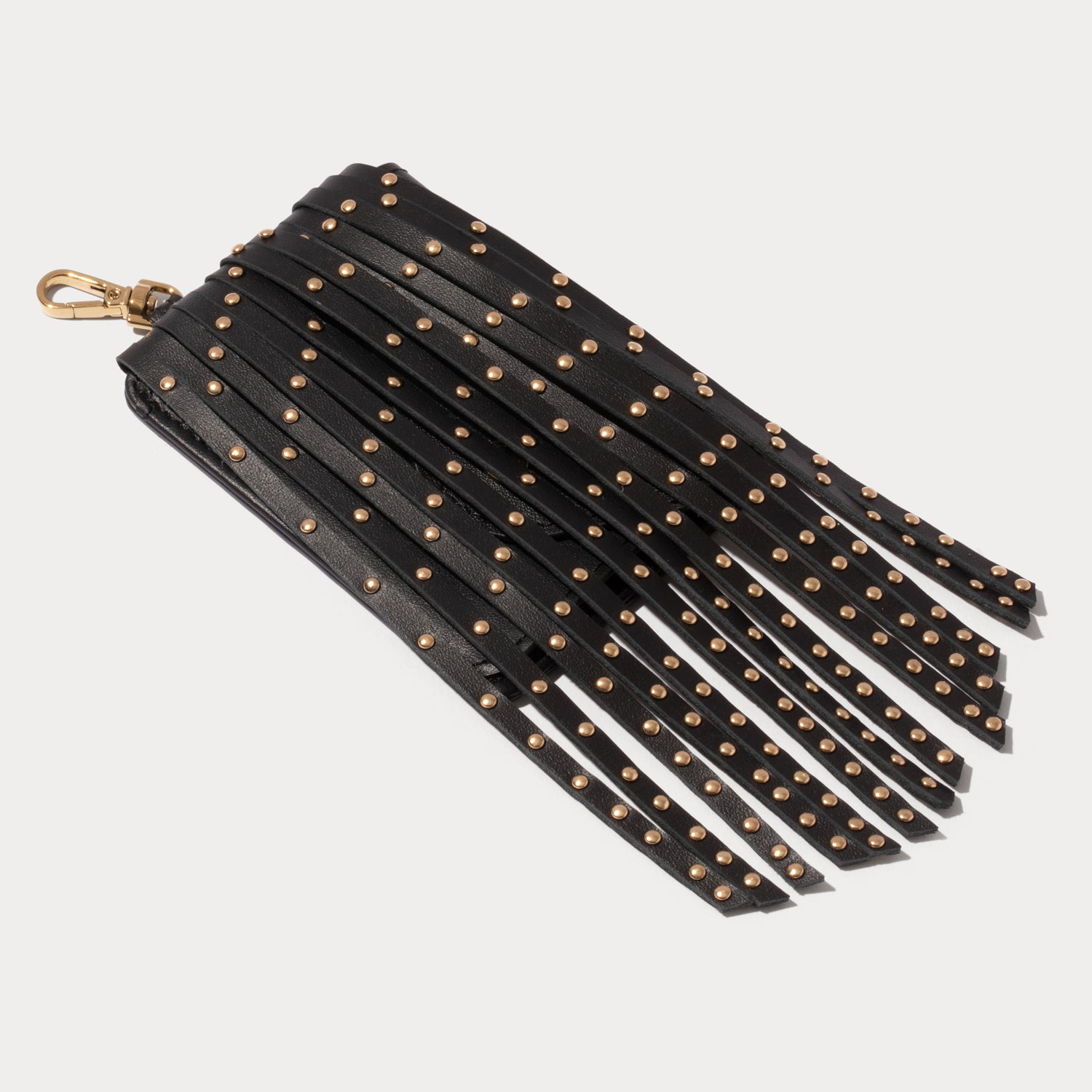 Add-On Fringe Magnet Wallet - Black/Gold