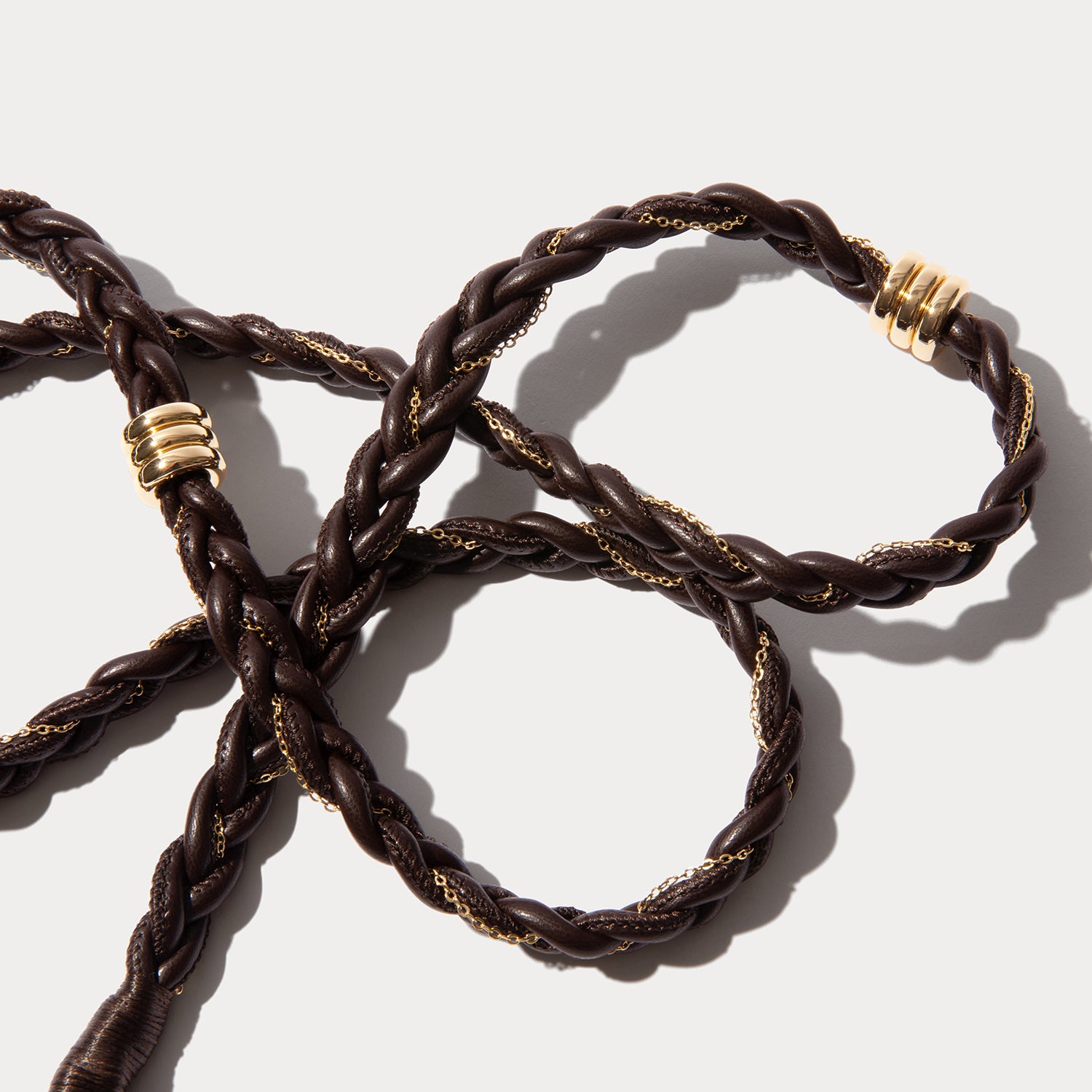 Gianna Strap - Dark Brown/Gold