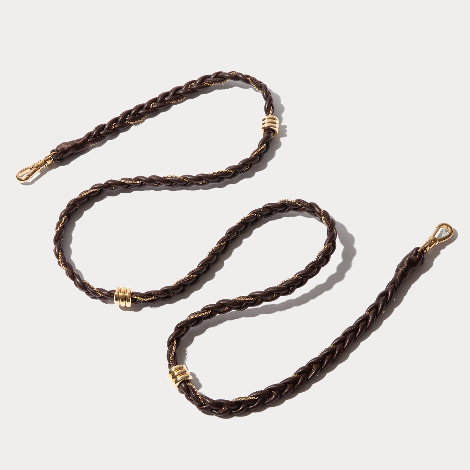 Gianna Strap - Dark Brown/Gold