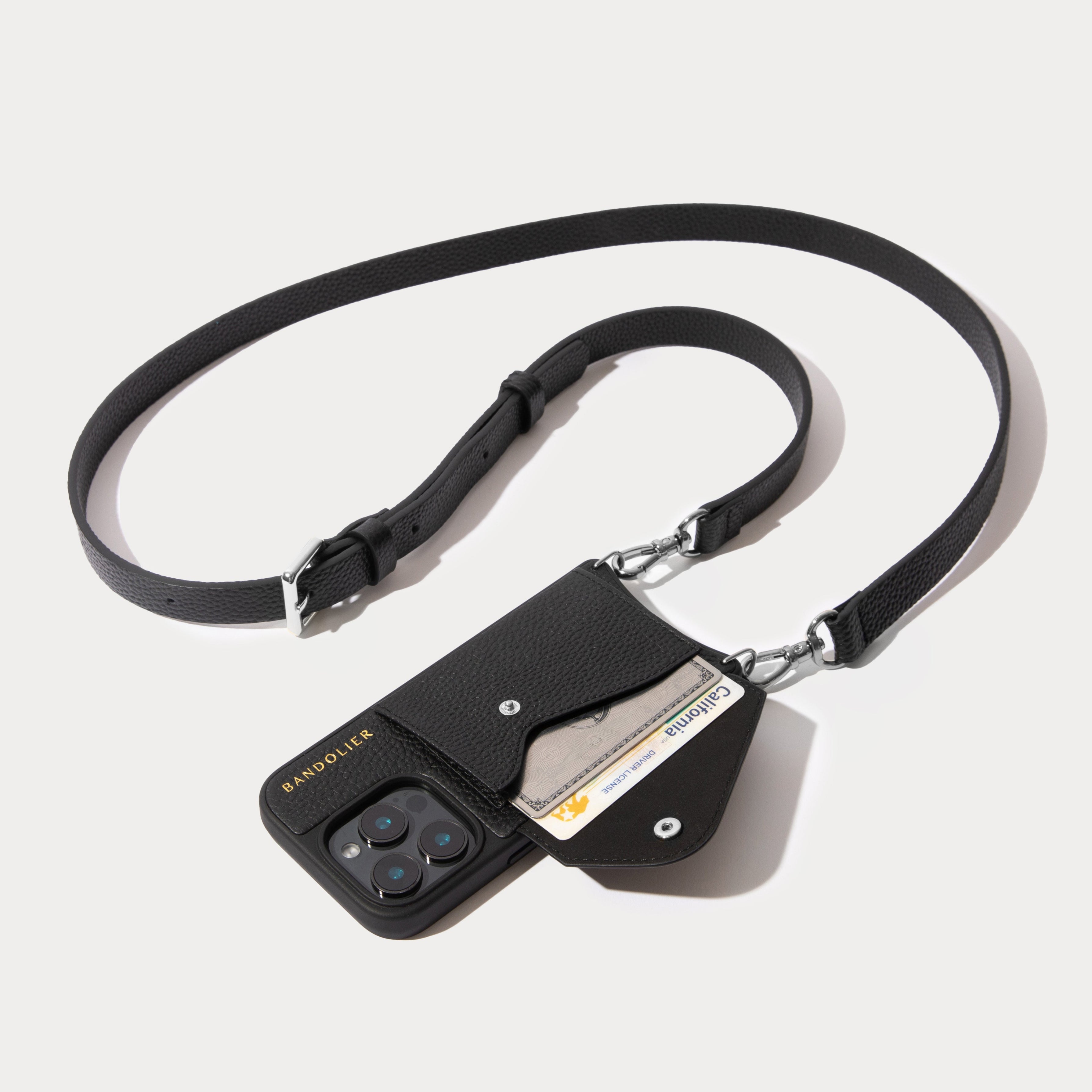 Large Expanded Pouch Set - Black/Silver