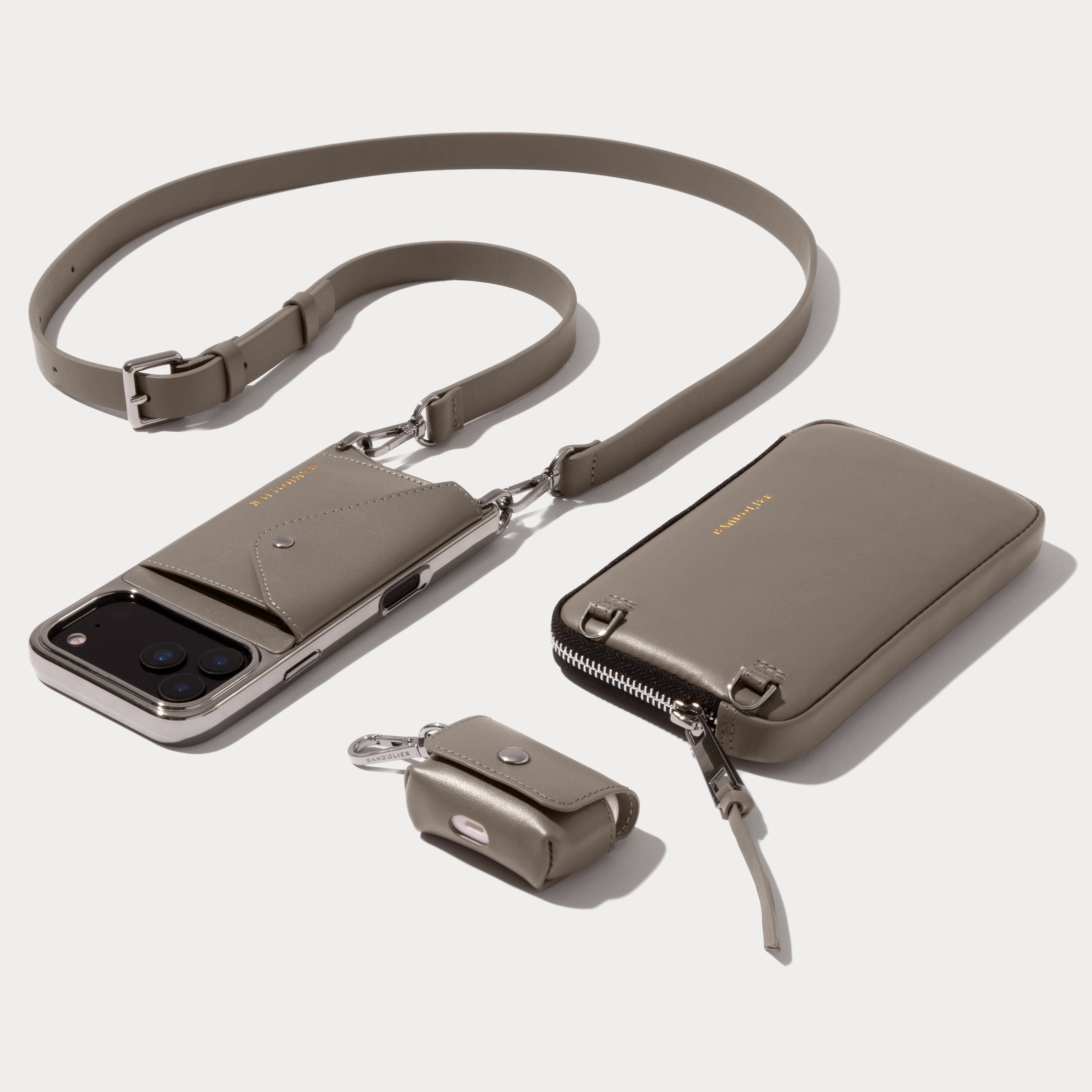 Hailey Essentials Set - Chrome Warm Gray/Antique Silver