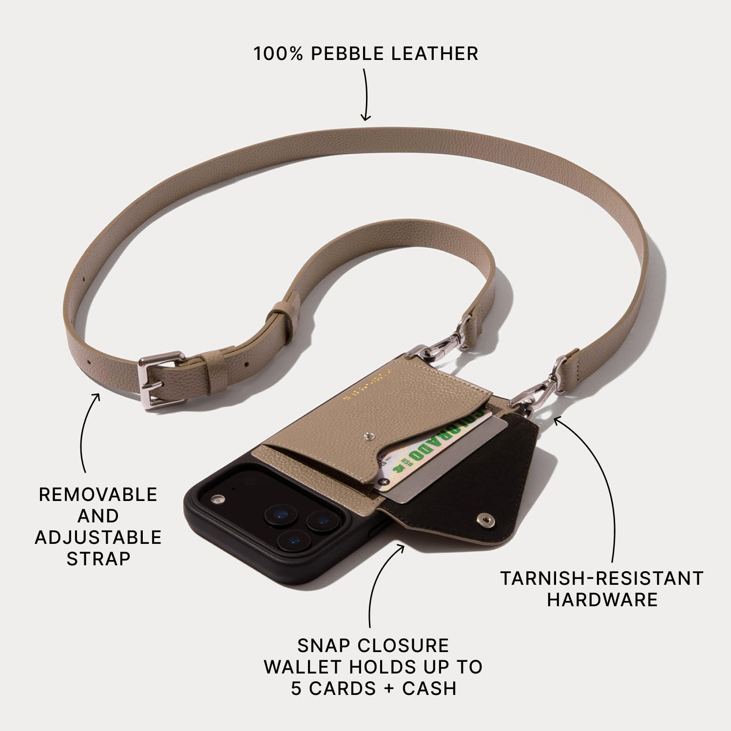 Hailey Greige Set - Greige/Silver – Bandolier