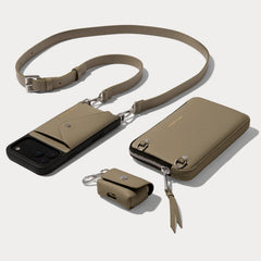 Hailey Greige Set - Greige/Silver