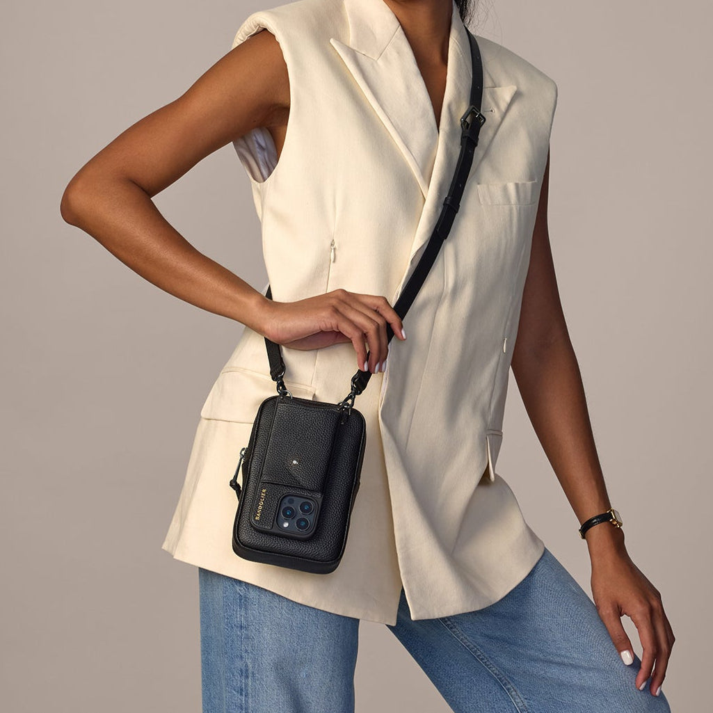 Large Expanded Pouch - Black/Pewter