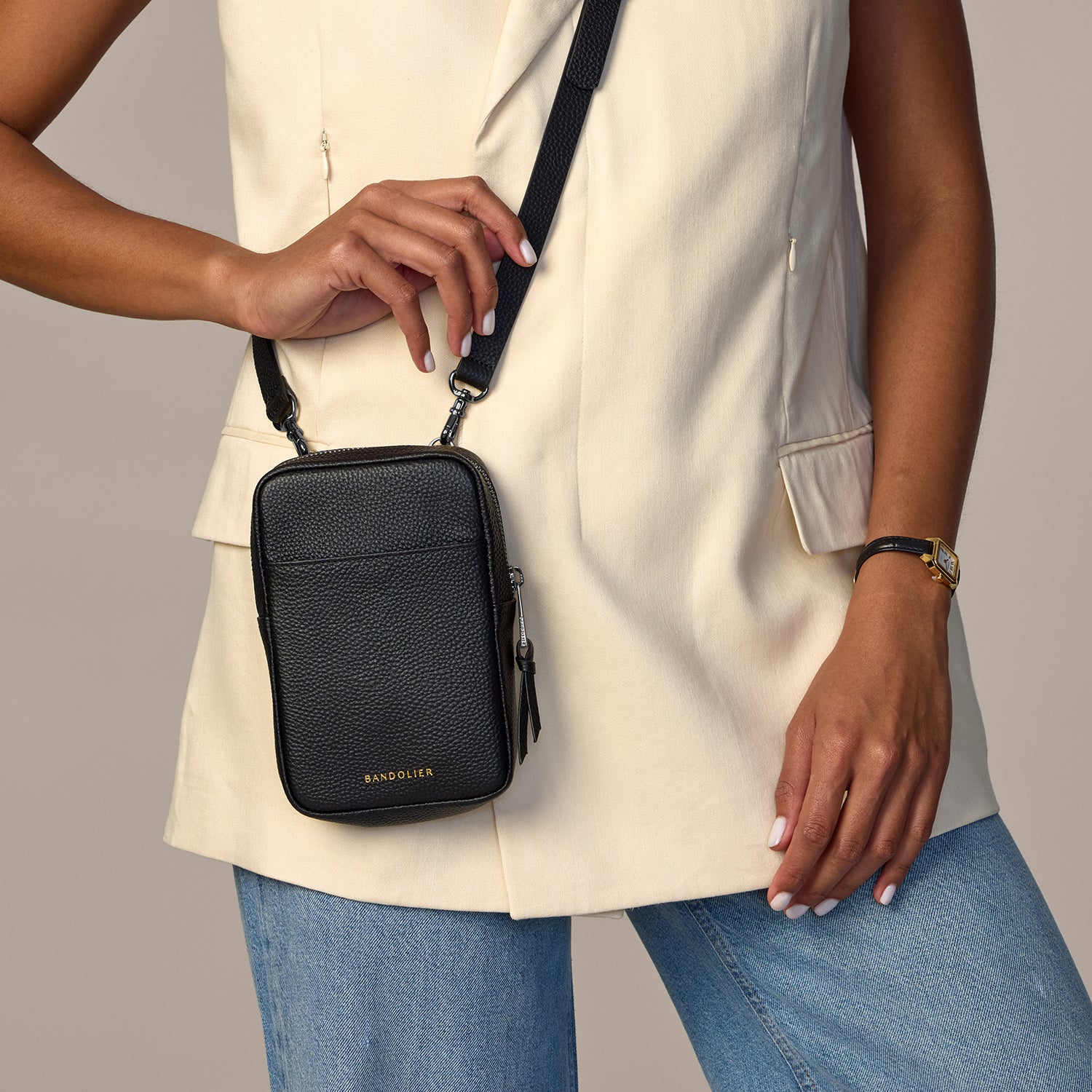 Large Expanded Pouch - Black/Pewter