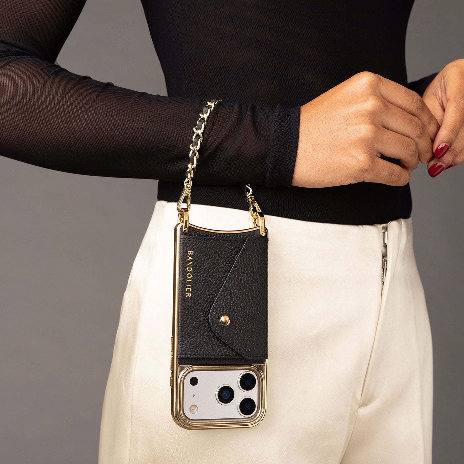 Lily Pouch Set - Black Chrome/Gold