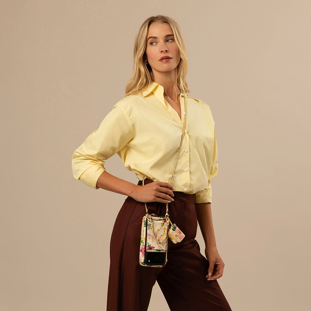 Lily Set with Expanded and AirPods - Ceci Ivory Floral/Gold