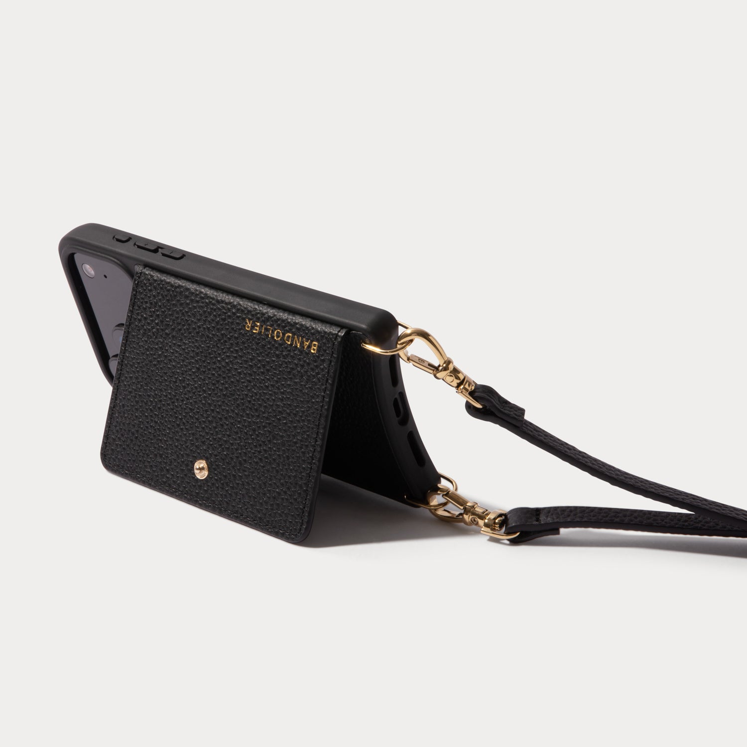 Mila MagSafe Charging Crossbody Bandolier - Black/Gold