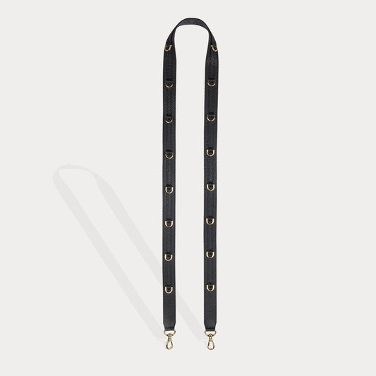 Nova D-Ring Strap Only - Black/Gold Fashion Strap Bandolier 