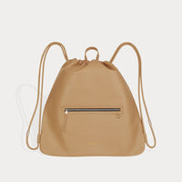 Drawstring Backpack - Tan/Gold Bags Bandolier 