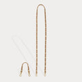 Sarah Petite Wristlet Strap Set- Tan/Gold Fashion Strap Bandolier 