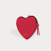 Lily Crossbody Heart Pouch Set - Red/Gold