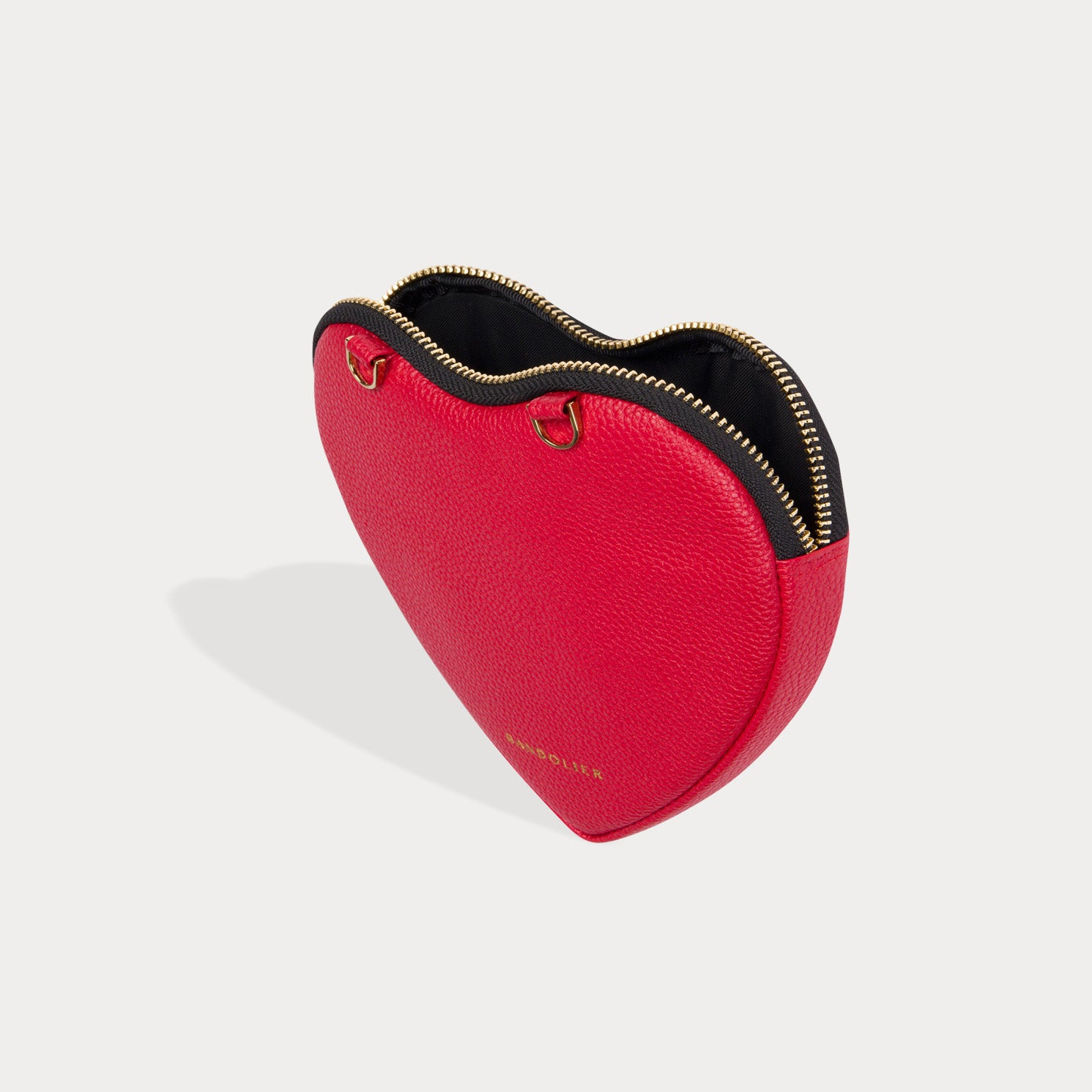 Expanded Heart Pouch - Red/Gold