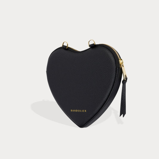 Expanded Heart Pouch - Black/Gold