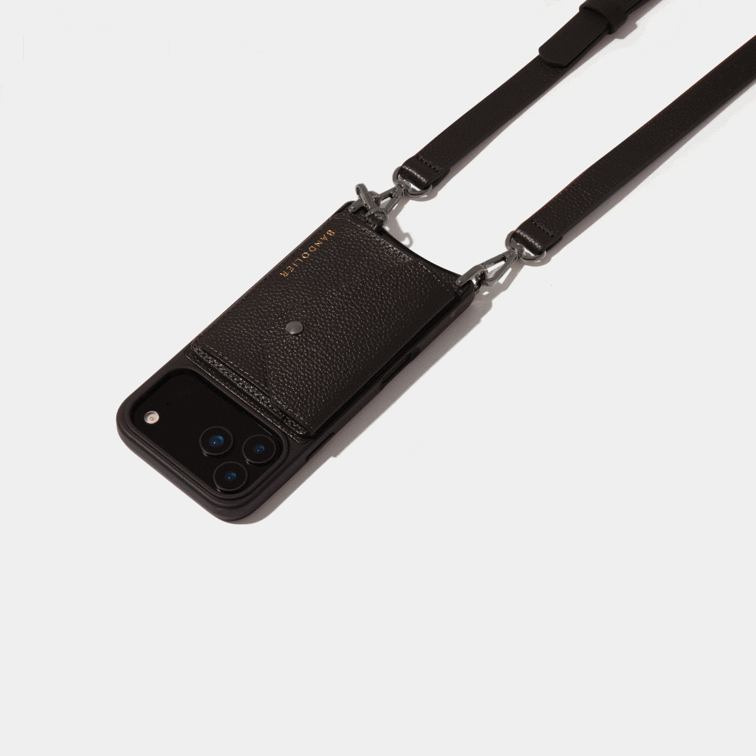 Remi Magnet Wallet Crossbody Phone Case - Black/Pewter