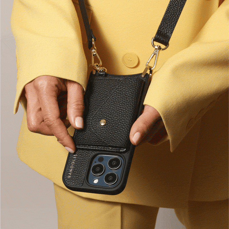 Remi Magnet Wallet Crossbody Phone Case Pouch Set - Black Remi Magnet Wallet Crossbody Phone Case Pouch Set - Black