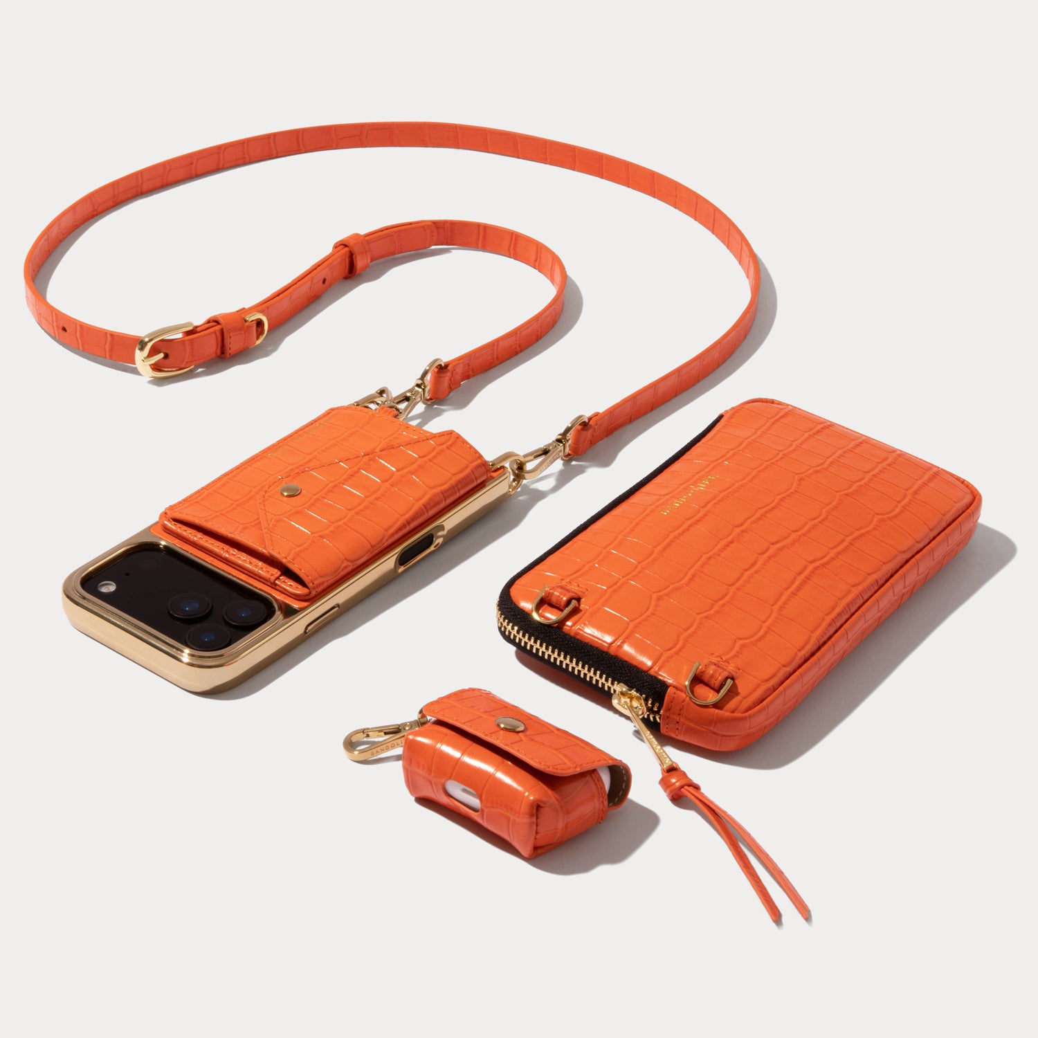 Remi Magnet Essentials Set - Orange Croc/Gold