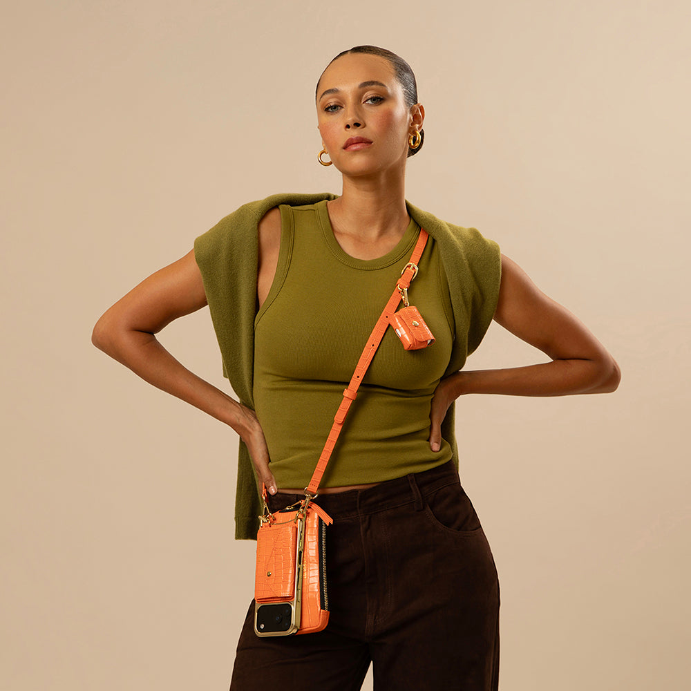 Remi Magnet Essentials Set - Orange Croc/Gold