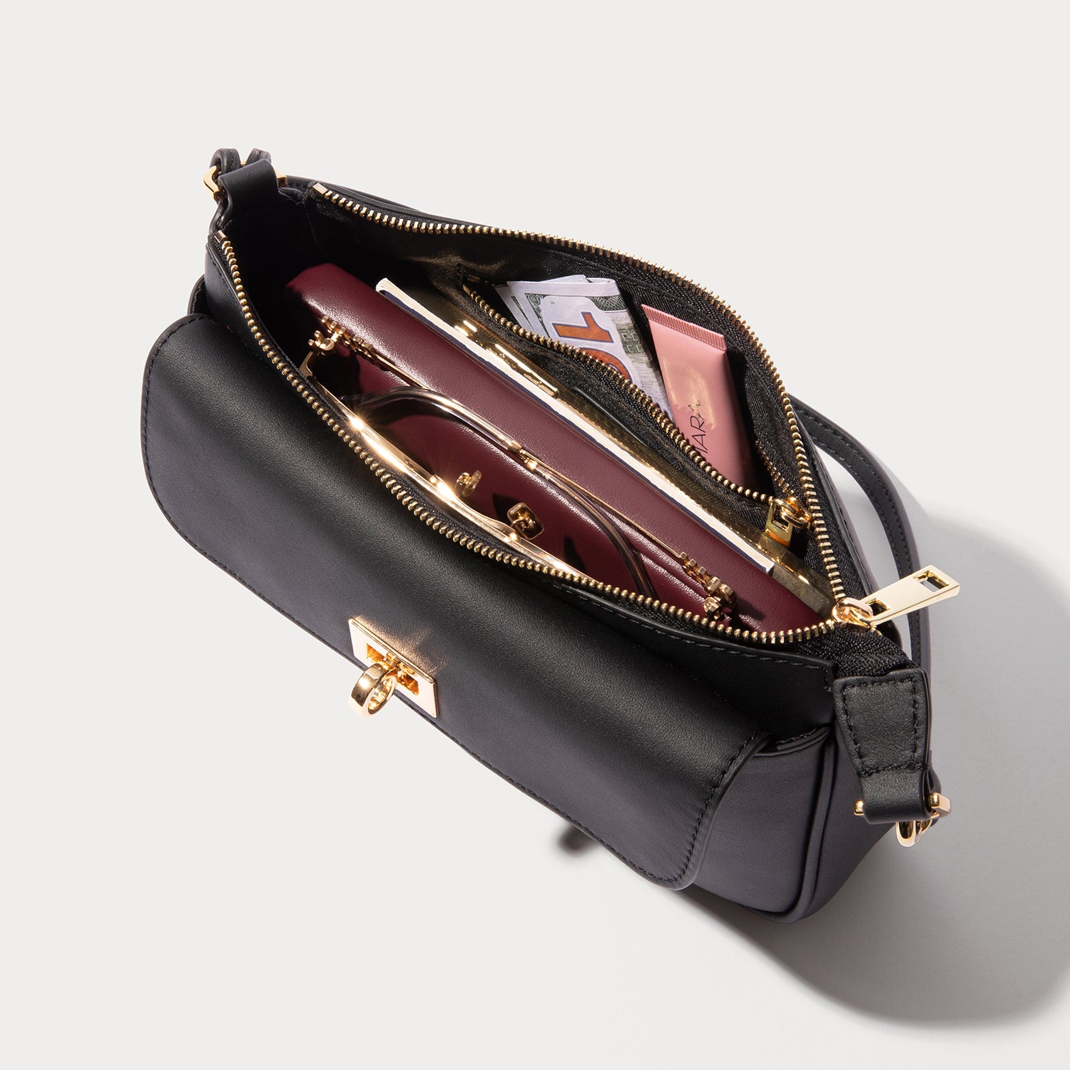 Taylor Bag - Wine/Gold