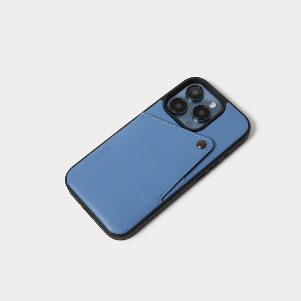 BANDOLIER 青 レザー風iPhoneケース Alex Smooth Wallet Phone Case Denim Blue Pewter – Bandolier