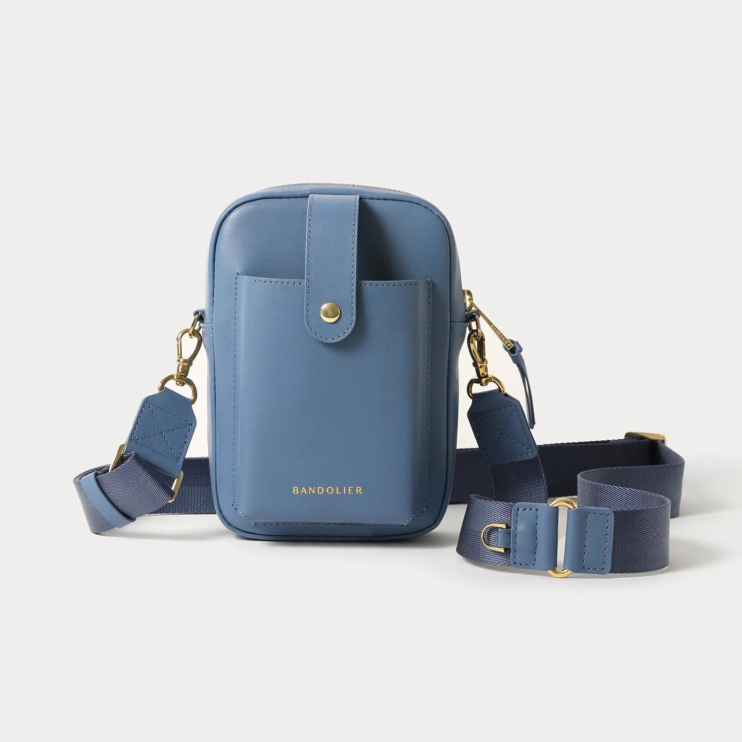 Dillon Bag - Dusty Blue/Gold