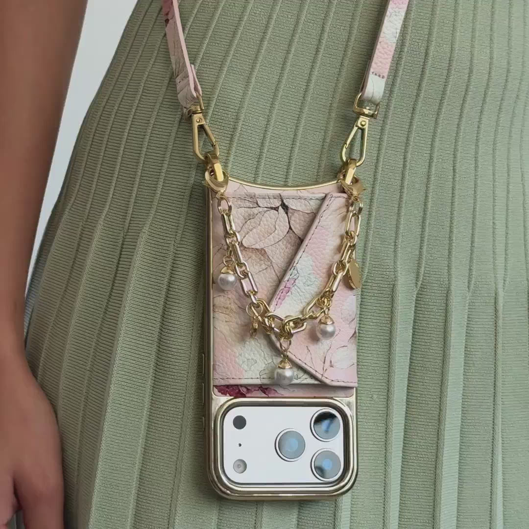 The Intro Gift Set - Ceci Pink Floral/Chrome Gold