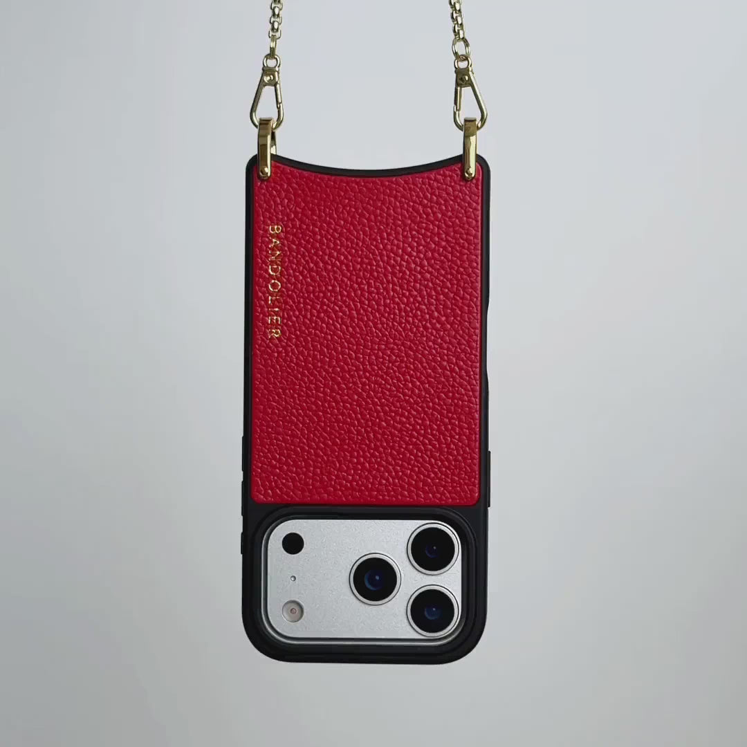 Magnet Heart Wallet - Red/Gold