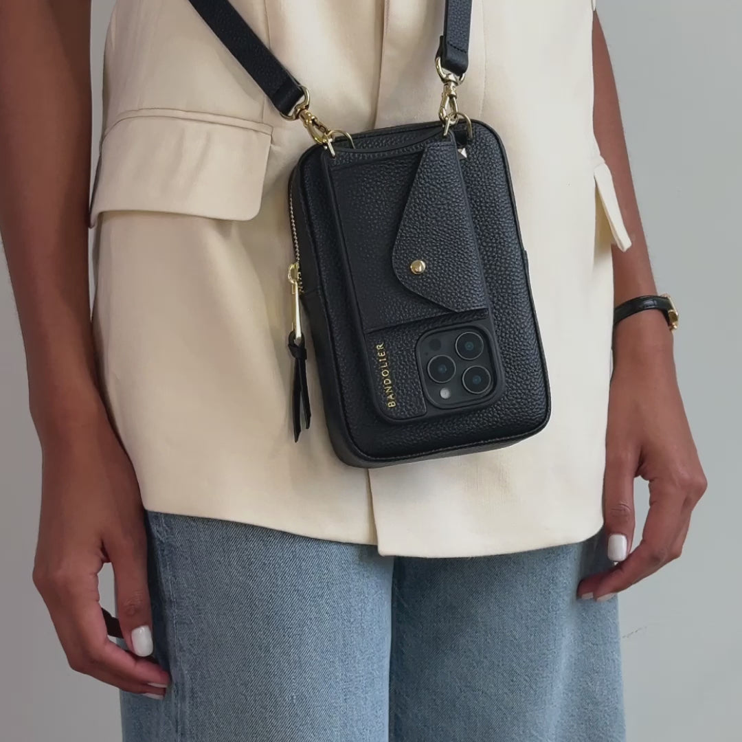 Large Expanded Pouch - Black/Gold – Bandolier