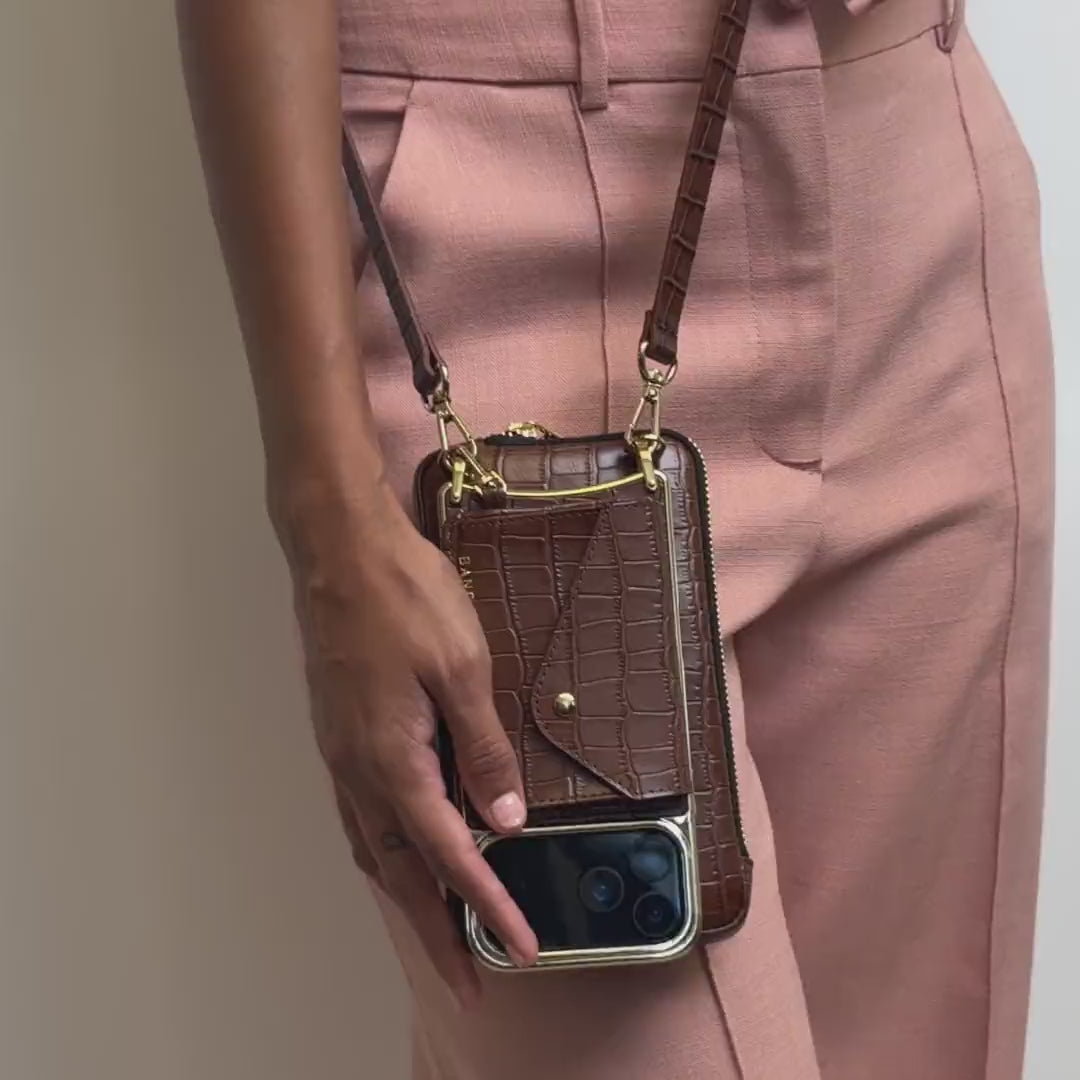 Remi Magnet Essentials Set - Brown Croc/Gold