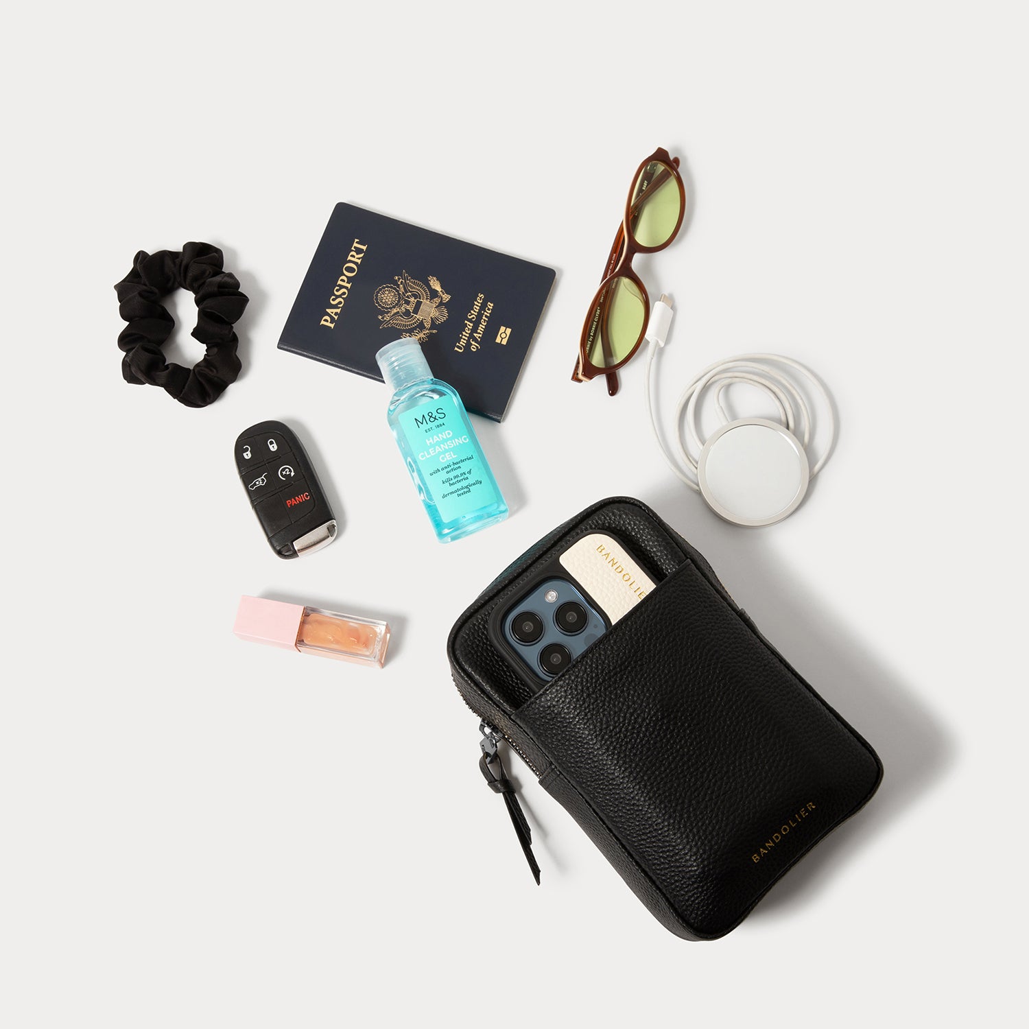 Large Expanded Pouch Set - Black/Pewter